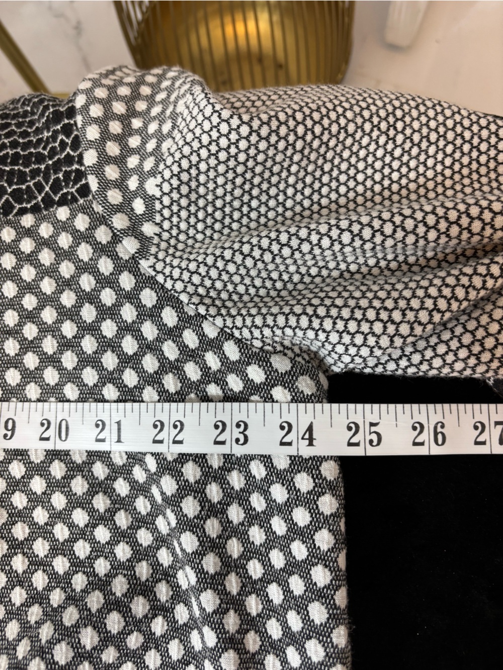 Joseph Ribkoff Black and White Patterned Jacket R1 - Picture 14 of 15